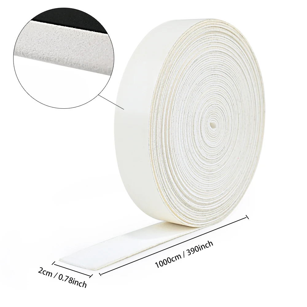 

EHDIS 10M Spare White Suede Felt Cloth for Vinyl Squeegee Wrapping Car Film Scraper No Scratch Edge Protector Window Tint Tool