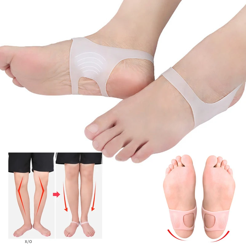 

O-type Foot Corrector Insoles Pads Non Slip Pad Orthopedic Insoles for Men And Women Silicone Insoles Foot Care Pedicure Tools