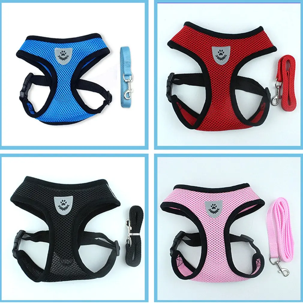 Регулируемый поводок для собак щенков жилет автомобиля бега маленький средний