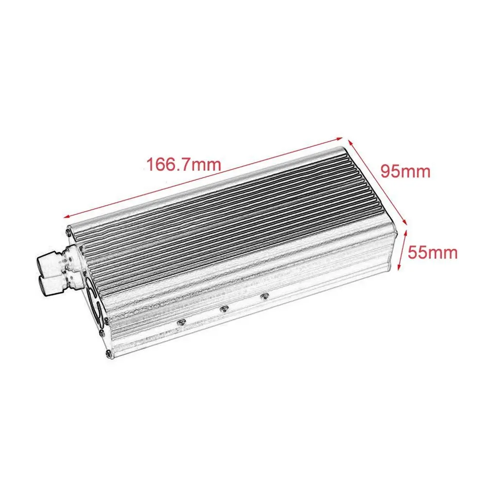 

650W Portable Car Power Converter 12V Input Vehicle Inverter Aluminum Alloy Power Adapter Inverter For Travelling