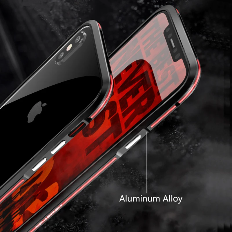 Чехол LUPHIE для IPhone XS MAX/XS/ X жесткий Роскошный тонкий металлический алюминиевый