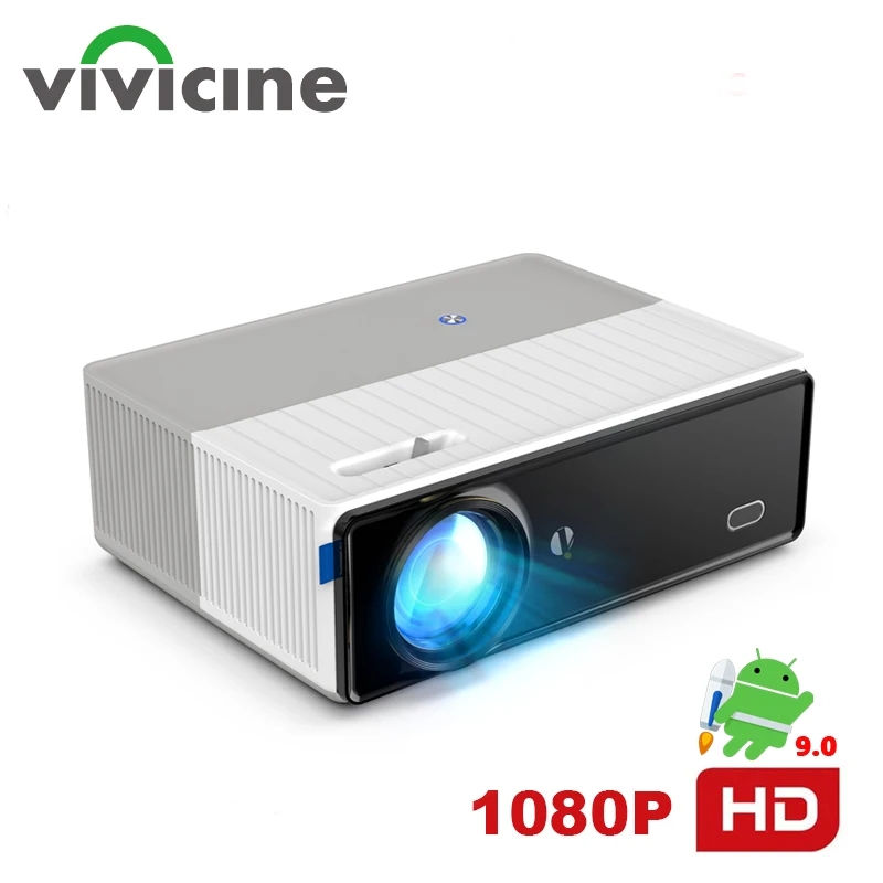 Проектор для домашнего кинотеатра Vivicine 2022 дюймов Android 9 0 1080p Full HD 1920x1080 пикселей -