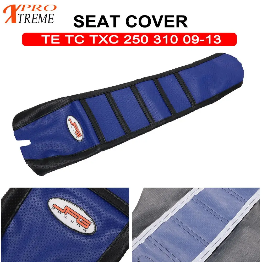 Синий резиновый винил мотоцикл захват мягкий чехол для сиденья Husqvarna TE FC TXC 250 310 2009