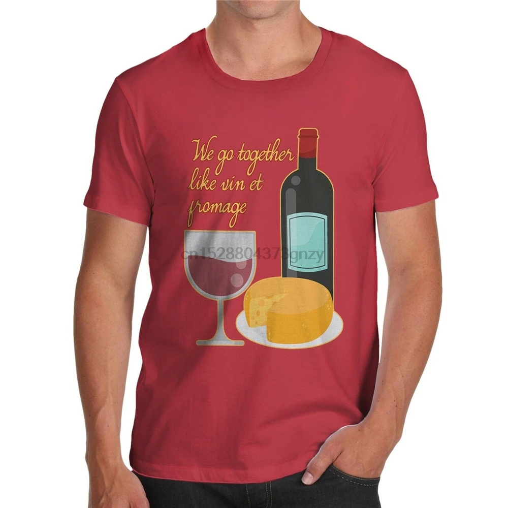 Twisted Envy MenS We Go Together Like Wine cheir хлопковая Футболка Для Взрослых Повседневная