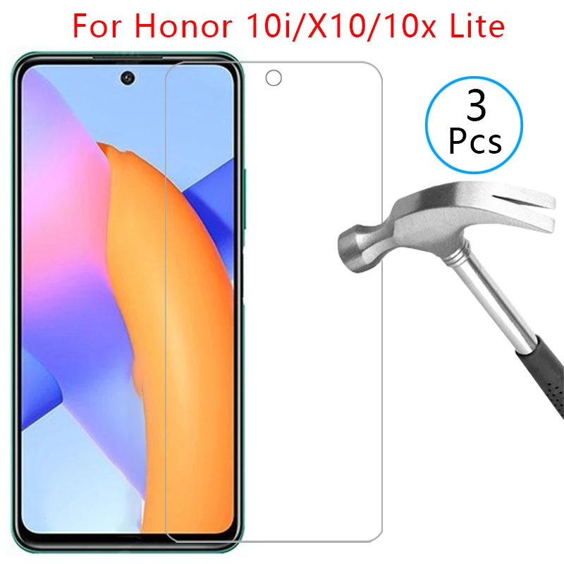 

case for huawei honor 10i 10x lite x10 5g cover screen protector tempered glass on honer honor10i 10 i i10 x 10xlite light coque