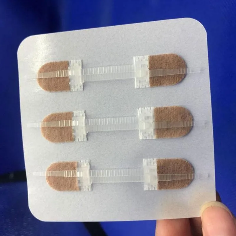 

1set Zipper Tie Wound Closure Patch Hemostatic Patch Wound Fast Suture Zipper Band-aid Outdoor Portable Painless Suture Patch