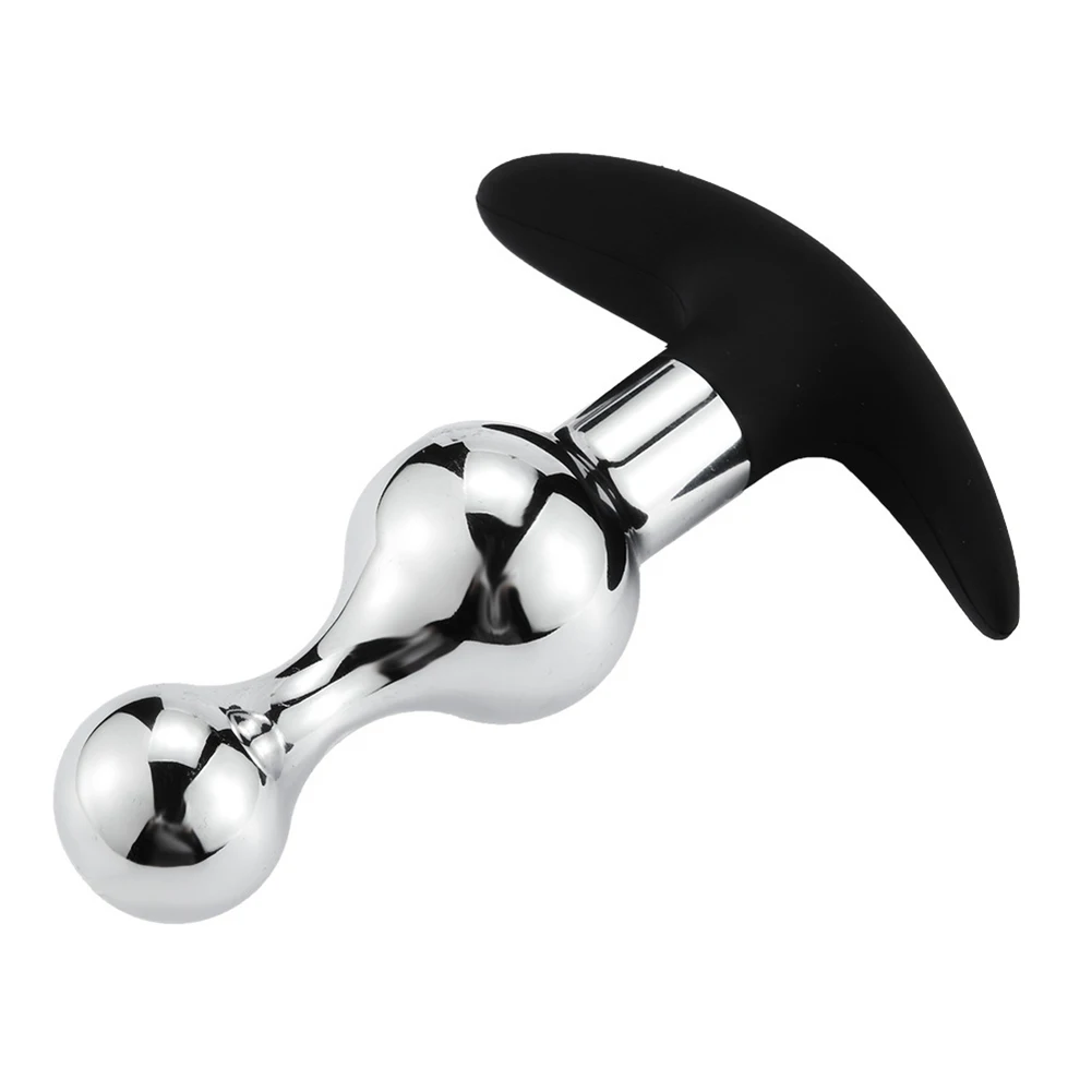 Metal Anal Dildo Beads Butt Plug Vaginal G-spot Stimulation Women Men Adults Sex Toy Erotic Massager No Vibrator Products | Красота и