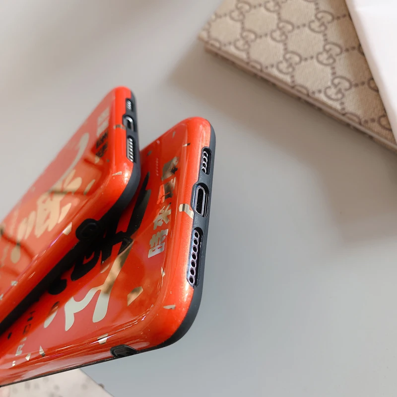 Защитный чехол для телефона iPhone 6/7/8 plus/х Красный деньги богатое оформление