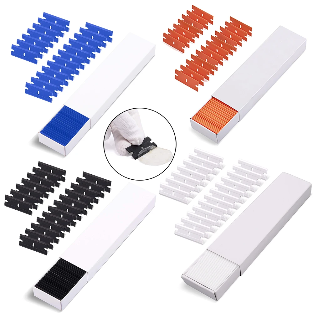 100 шт. пластиковые двойные лезвия для бритвы | Автомобили и мотоциклы