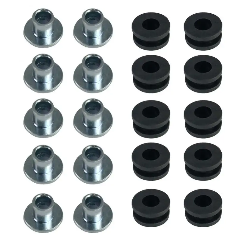 

10* Motorcycle Rubber Grommets Cowling Pieces Rubber Grommets Bolts For Honda/Yamaha FO1 Covers & Ornamental Mouldings