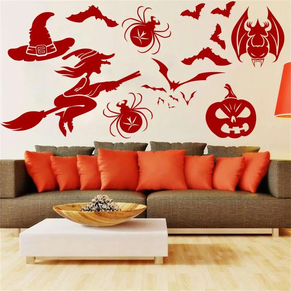 Новый ПВХ кровавый пол ведьмы цепляет Хэллоуин вампир зомби вечерние ринка Декор