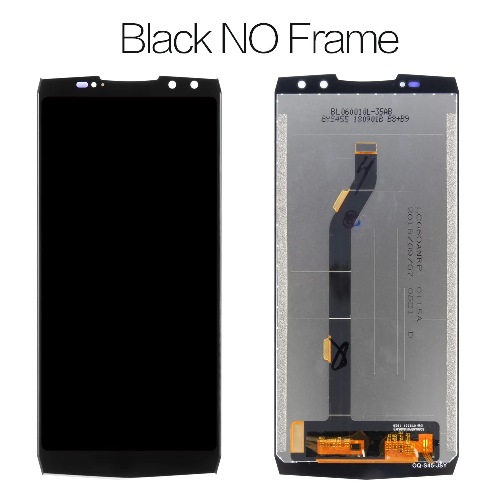 Black I no Frame 6,0 дюймов OUKITEL K10 ЖК-дисплей+ сенсорный экран протестированный ЖК-дигитайзер стеклянная панель Замена для OUKITEL K10 - Цвет: Black I no Frame