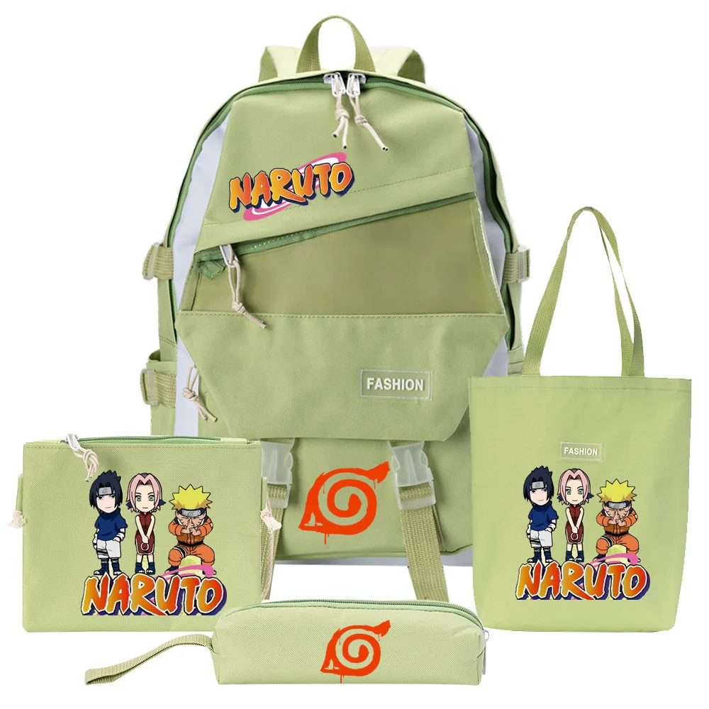 Школьный рюкзак Naruto для мужчин и женщин вместительный ранец с мультяшным аниме