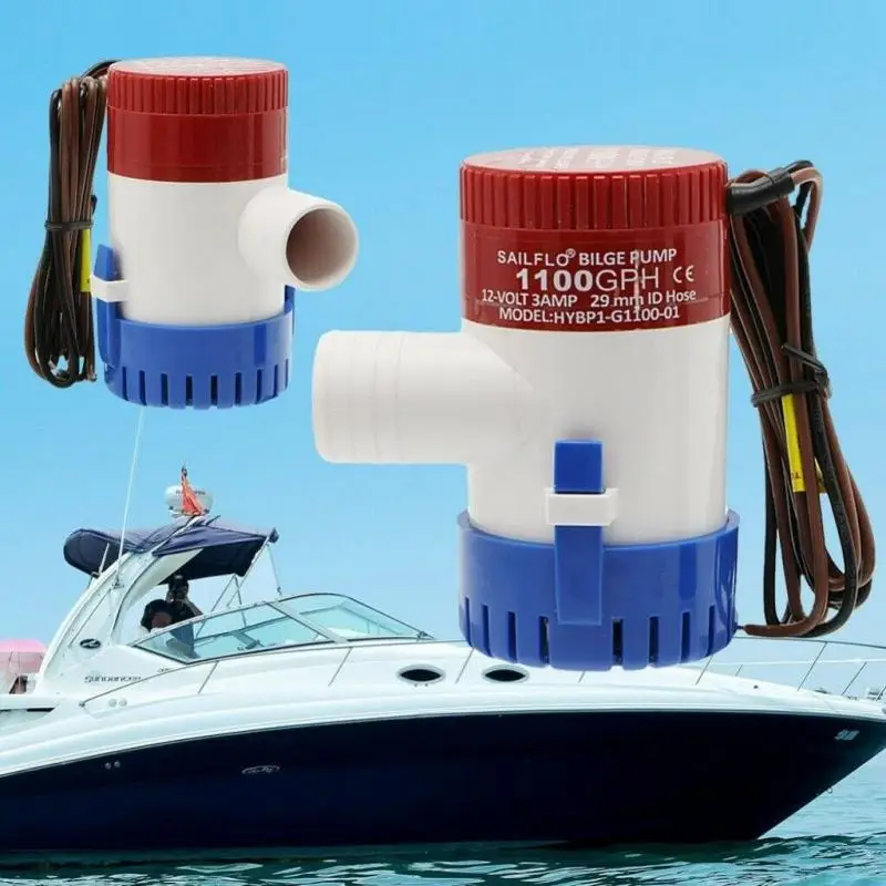 

Bilge Pump 1100GPH DC 12V Electric Water Pump For Submersible Seaplane Motor Homes Houseboat Boats Accessories Marine Pump