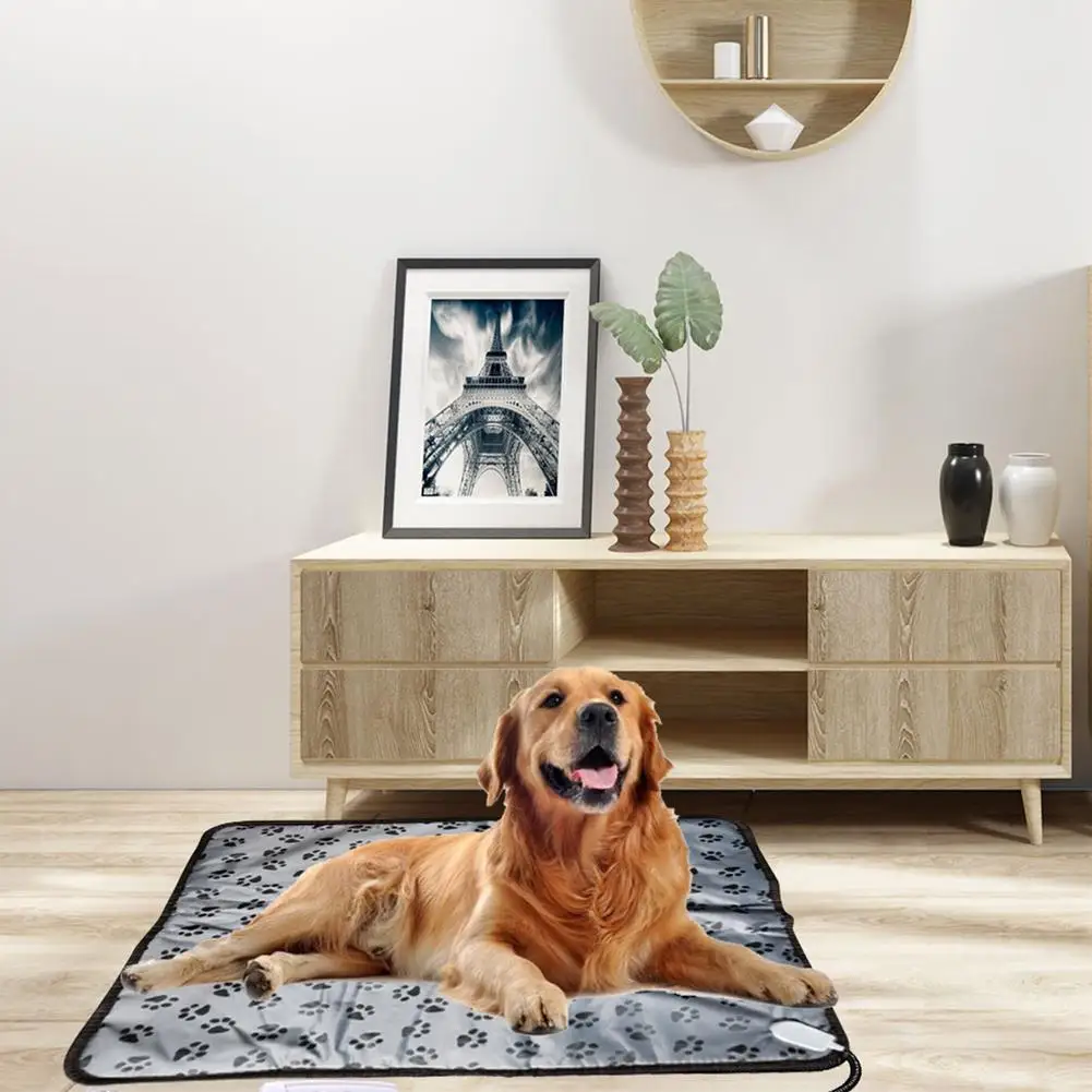 

Hot Selling Pet Electric Blanket Heating Pad Dog Cat Bed Mat Waterproof Anti-Bite Adjustable Temperature Chair Cushion DH