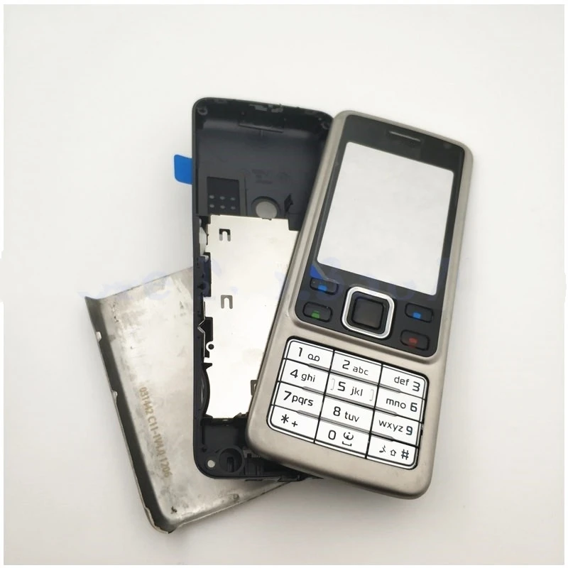 Новый Полный Корпус Корпуса мобильный телефон + английская клавиатура для Nokia 6300 |