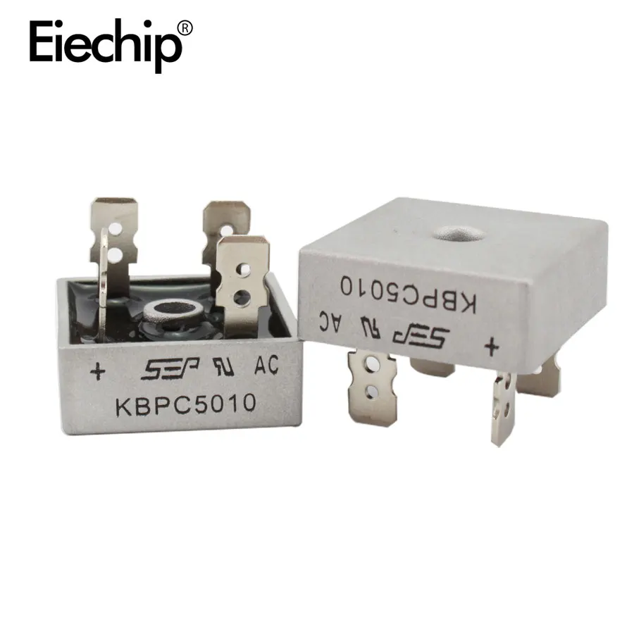 

2PCS KBPC5010 Bridge Rectifier Diode 50A 1000V KBPC 5010 power rectifier diode electronica componentes