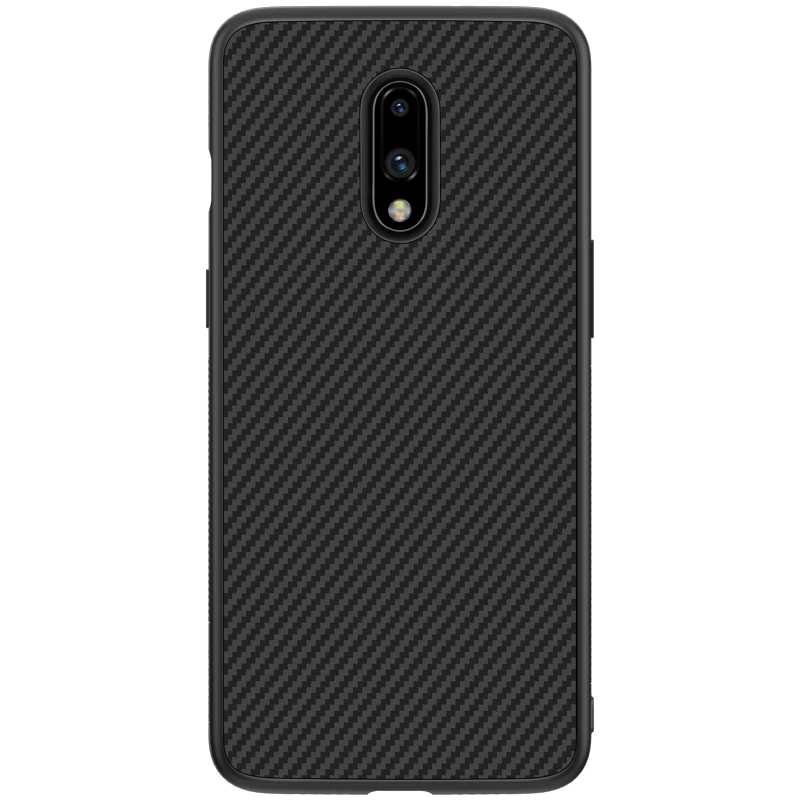 For OnePlus 7 Для OnePlus 7 Pro Чехол для OnePlus 7 6 6T чехол NILLKIN Роскошный чехол из синтетического волокна Карбон PP Пластиковая Задняя крышка для телефона OnePlus7 - Цвет: For OnePlus 7