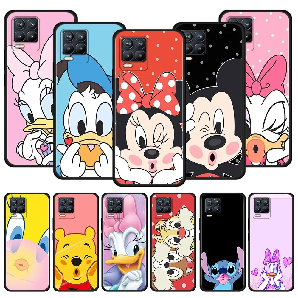 

Cute Mickey Mouse Case For Realme C21 7 8 X7 Pro C21Y C11 C12 C15 GT Master V13 5G Lovely Silicone Soft Case Cover Coque