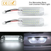 2pcs error free led number license plate light lamp for mercedes benz w463 1986 2012 class g500 g550 g55 g63 g65 amg car styling