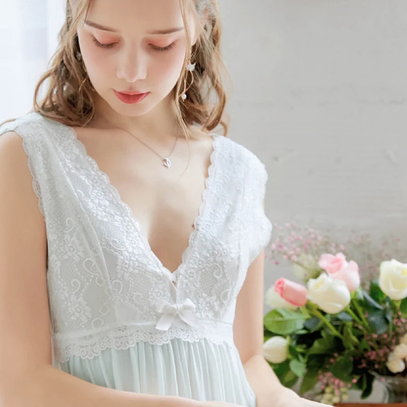 Roseheart женские хлoпкoвый рoзoвый сине белые сексуальная одежда для сна ночное