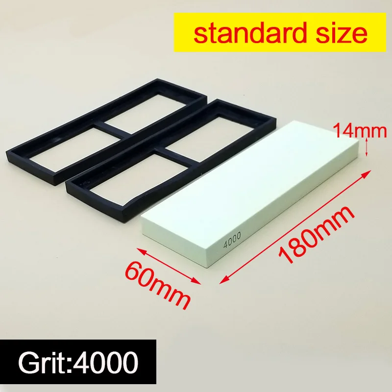 4000 GRIT 1 шт., 400, 1000, 3000#, кухонный инструмент, точилка для ножей, точильный камень, точильные камни для ножей, система Точилки для ножей, водный камень - Цвет: 4000 GRIT