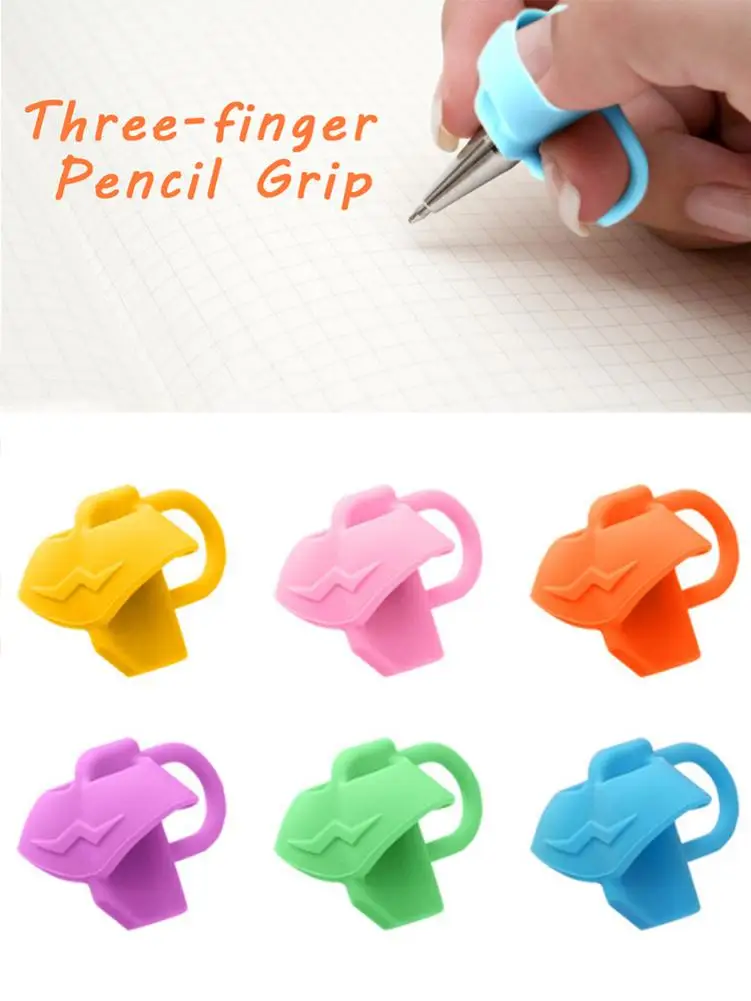 3 шт. ручка карандаш держатель для карандашей силиконовая коррекция осанки палец