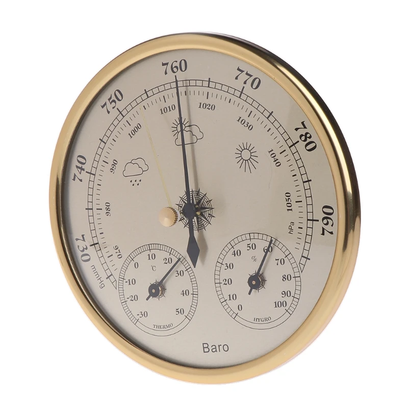 

Wall Mounted Household Barometer Thermometer Hygrometer Weather Station Hanging
