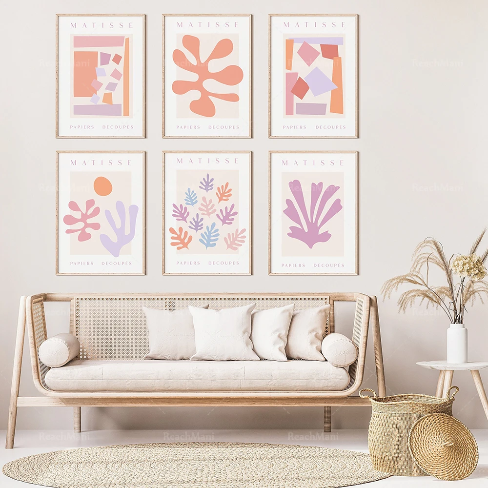 

Постер для выставки печати Matisse, Пастельная печать, эстетическое украшение, богемное украшение для дома, художественный подарок