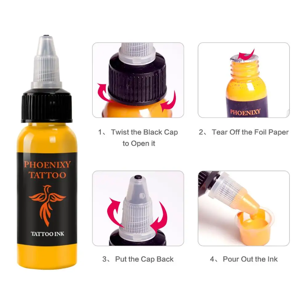 Профессиональные чернила для тату поставка 1 унция 60 мл/бутылка макияж пигмент