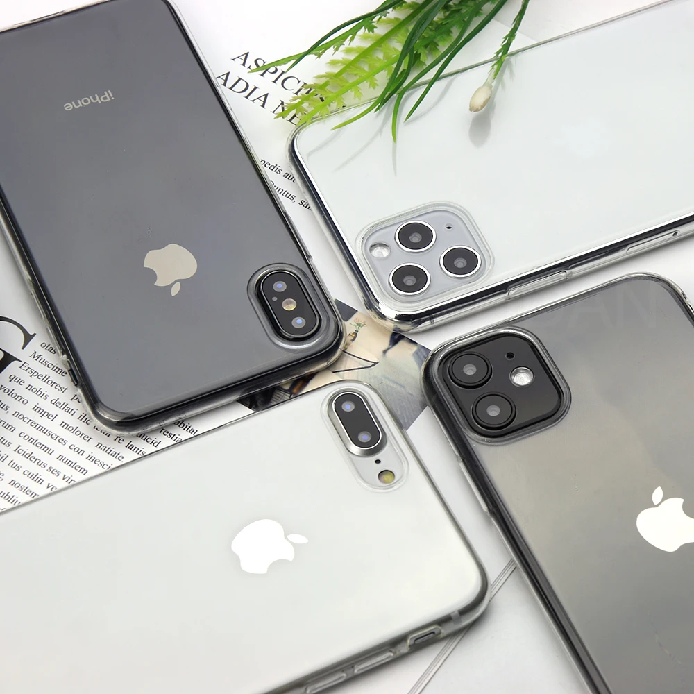 Ultra Thin Clear Silicone Phone Case For iPhone 11 Pro Max iphone XR XS X 7 8 6S Plus 5 Soft TPU Transparent Back Cover |