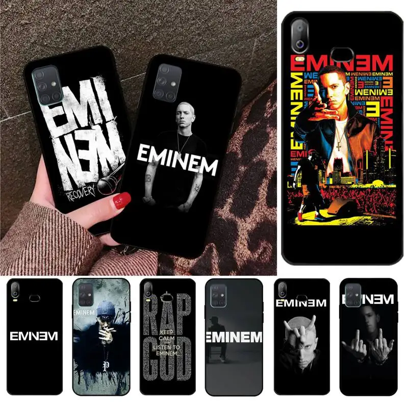 

CUTEWANAN Rapper Eminem DIY Painted Bling Phone Case For Samsung A10 A20 A30 A40 A50 A70 A80 A71 A91 A51 A6 A8 2018