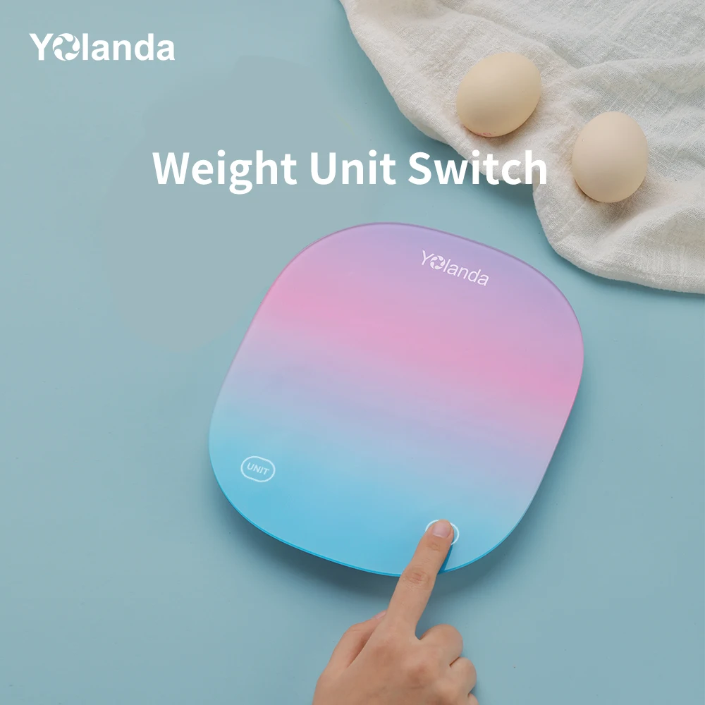 

Yolanda Smart Kitchen Scale 5kg Household Kitchen Scale APP Food Scales Diet Scales Measuring Tool LED Weighing Scale Only Korea
