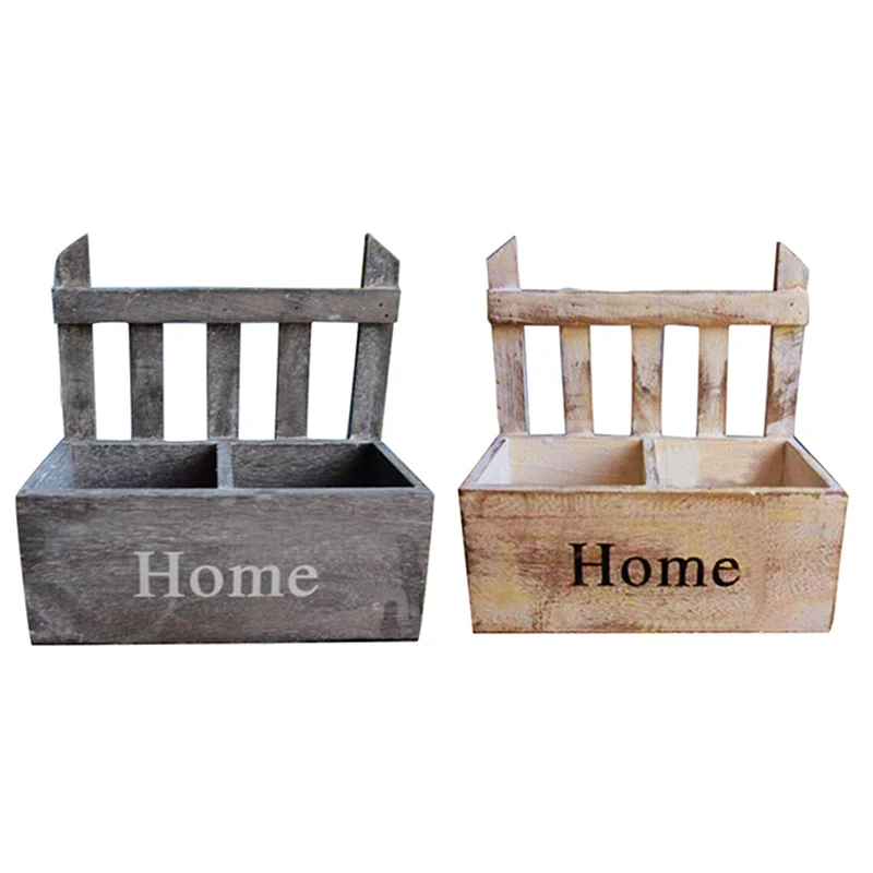 Настенная подвесная деревянная Цветочная корзина симпатичная ваза горшки для