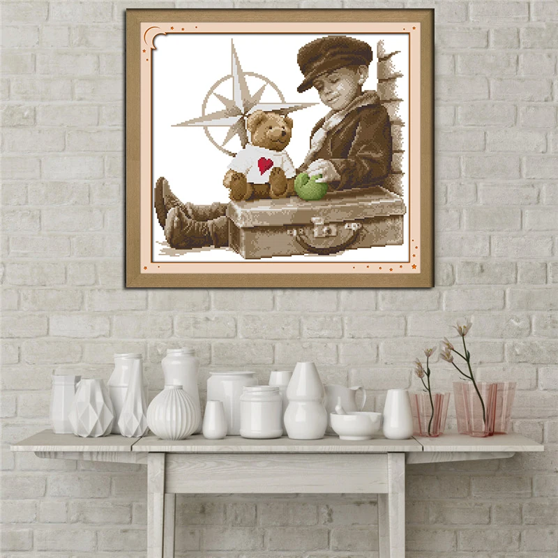 Набор для вышивки крестиком Joy Sunday сделай сам точный дизайн детства вышивка