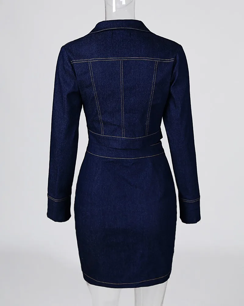 Женский джинсовый топ на пуговицах с длинным рукавом и платье Slinky | Женская