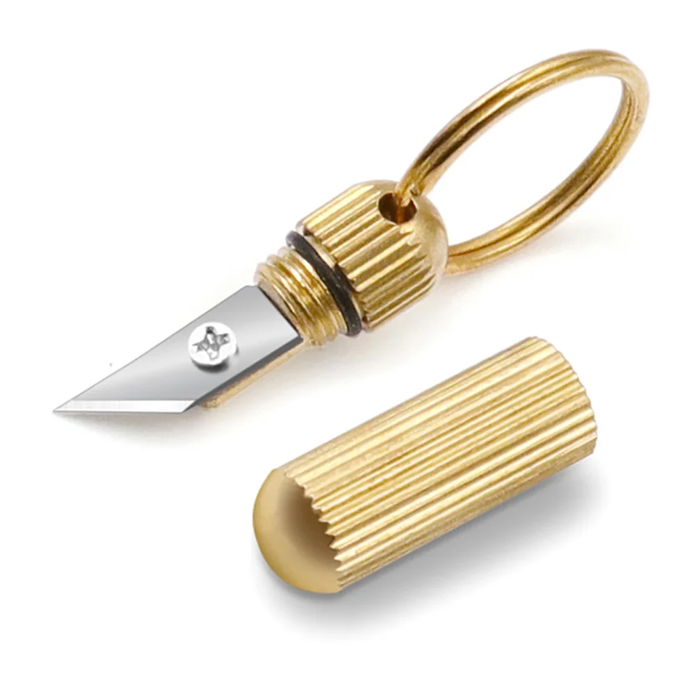 Латунь капсула карманный нож артефакт многофункциональный EDC инструменты