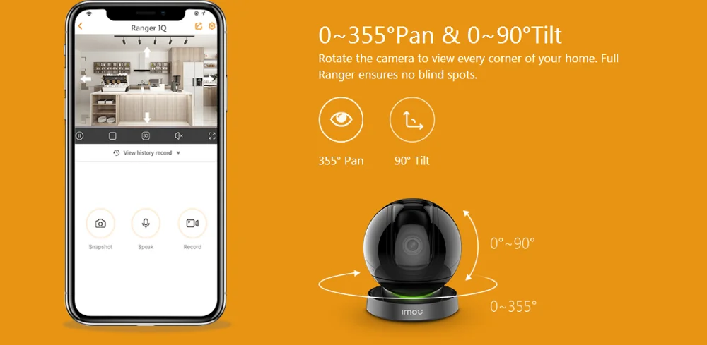 Беспроводная IP камера Dahua Imou Ranger IQ Wi Fi 360 ° ночное видение|Камеры видеонаблюдения| |