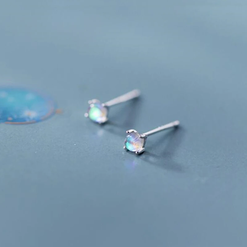 Серьги гвоздики из серебра 2019 пробы с градиентом|Серьги-гвоздики| |