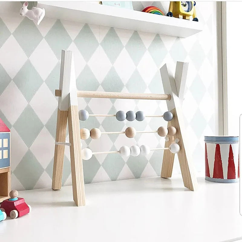 

Diamond Abacus Sensory Educational Wooden Toys for Children Math Toy for Kids Montessori Materials Learning Toy Photo Props