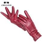 Перчатки женские кожаные, теплые, для вождения автомобиля, из мягкой овечьей кожи, 2020, для зимы, gloves-GX154