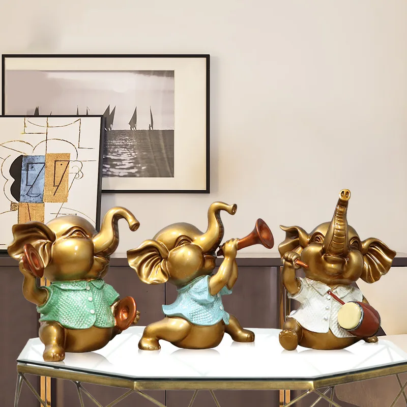 Креативные украшения в европейском стиле со слоном ТВ Шкафы для крыльца изделия