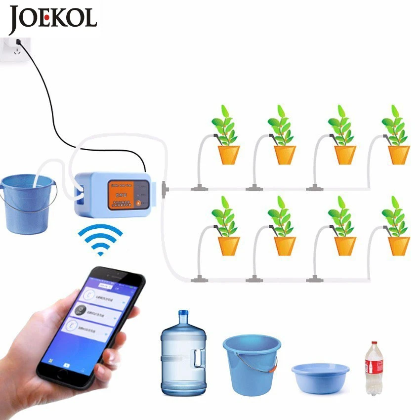 

Умный Таймер подачи воды для сада, дистанционное управление, Wi-Fi, для системы полива цветов, для дома и сада