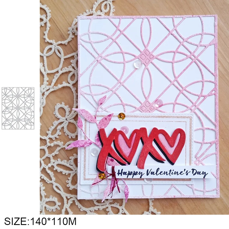 

New Silver Metal Cutting Dies for 2021 Scrapbooking Circle Frame Stencils Embossing DIY Photo Album Paper Card Template Crafts