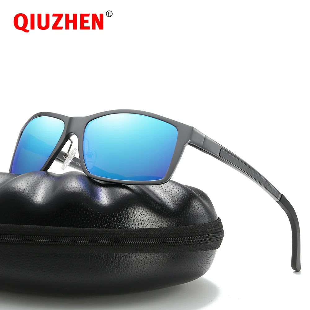 

High Quality Mens Aluminum Sports Sunglasses UV400 Wrap-Around Rectangle Polarized Sun Glasses for Men Fishing Sunglass 5089