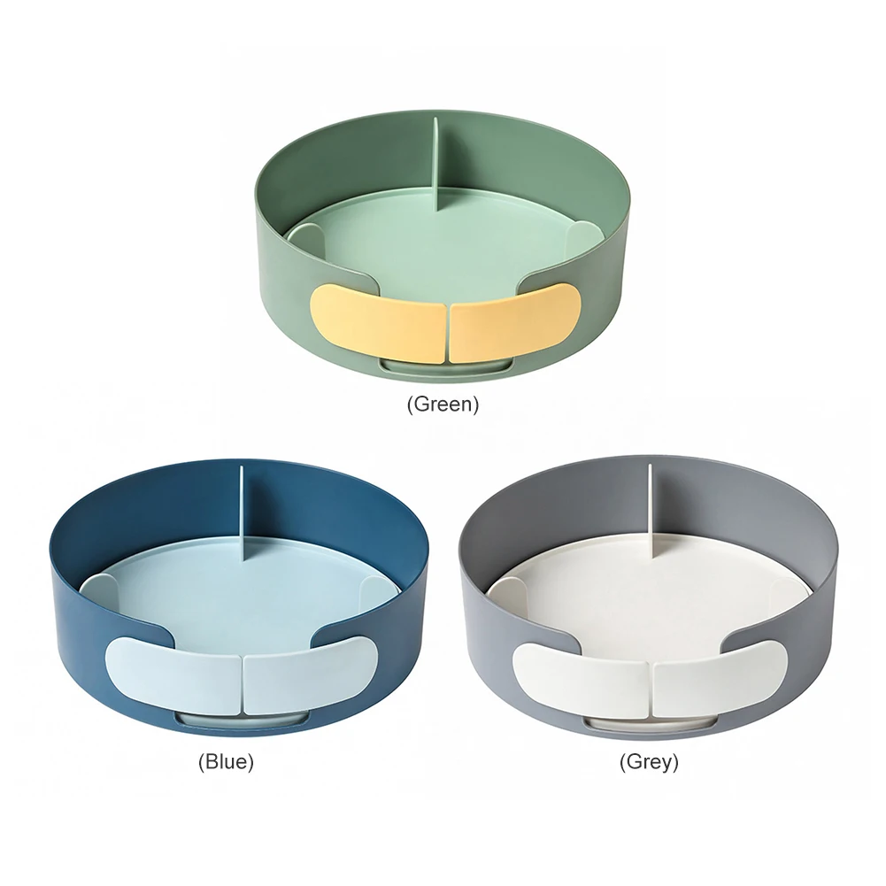 

Multifunctional Storage Rack 360 Degree Rotating Kitchen Spice Jar Seasoning Storage Tray Fruits Storage Organizer Plate
