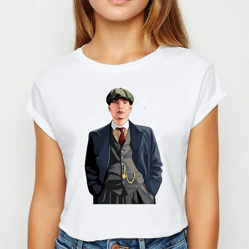 

Maycaur Harajuku Peaky Blinder Women Tshirts Funny Short Sleeves T Shirt Women Shirt 90s Ulzzang Female T-shirt Tees Fashion Top