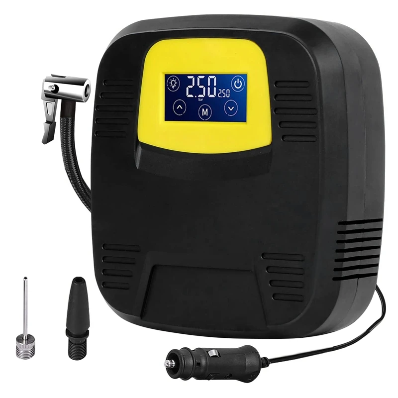 

Portable Tire Inflator for Car Air Compressor Tire Inflation Compressor DC12V LED Lights for Car LED Press Screen
