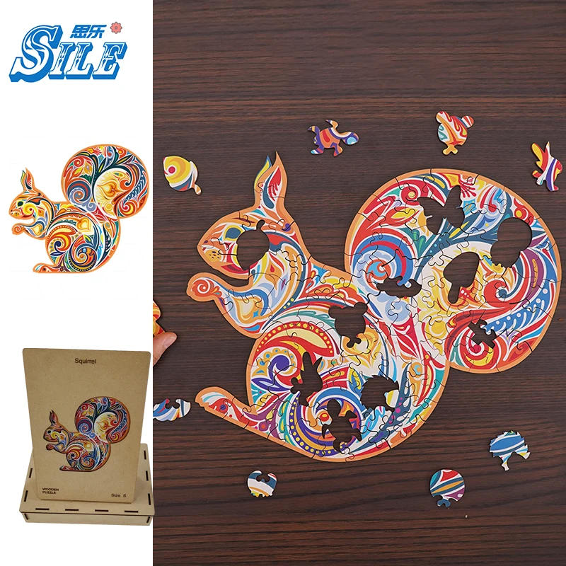 

Wood Puzzle for Adults New Toys Game Kid Toy Educational Educational Games Kids Puzles 3d Puzzles for Children Child Wooden and