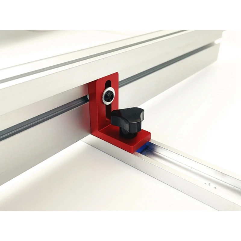 2 Pcs Woodworking T Slot Miter Track Stop Locator Rail Retainer Chute Backing Connector 30 T-Slot &amp 45 T-Track | Инструменты